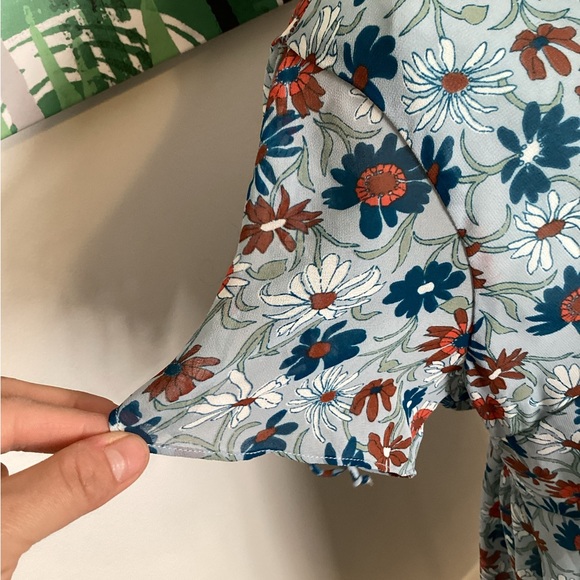 Madewell- Open-Back Mini Dress in Wildflower Garden- Size 10- MINT condition - Picture 5 of 7